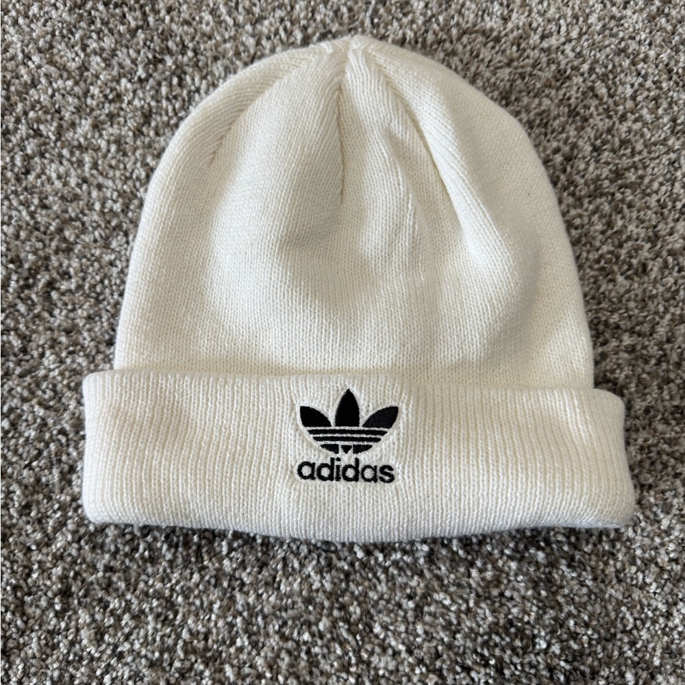 Adidas  White Beanie